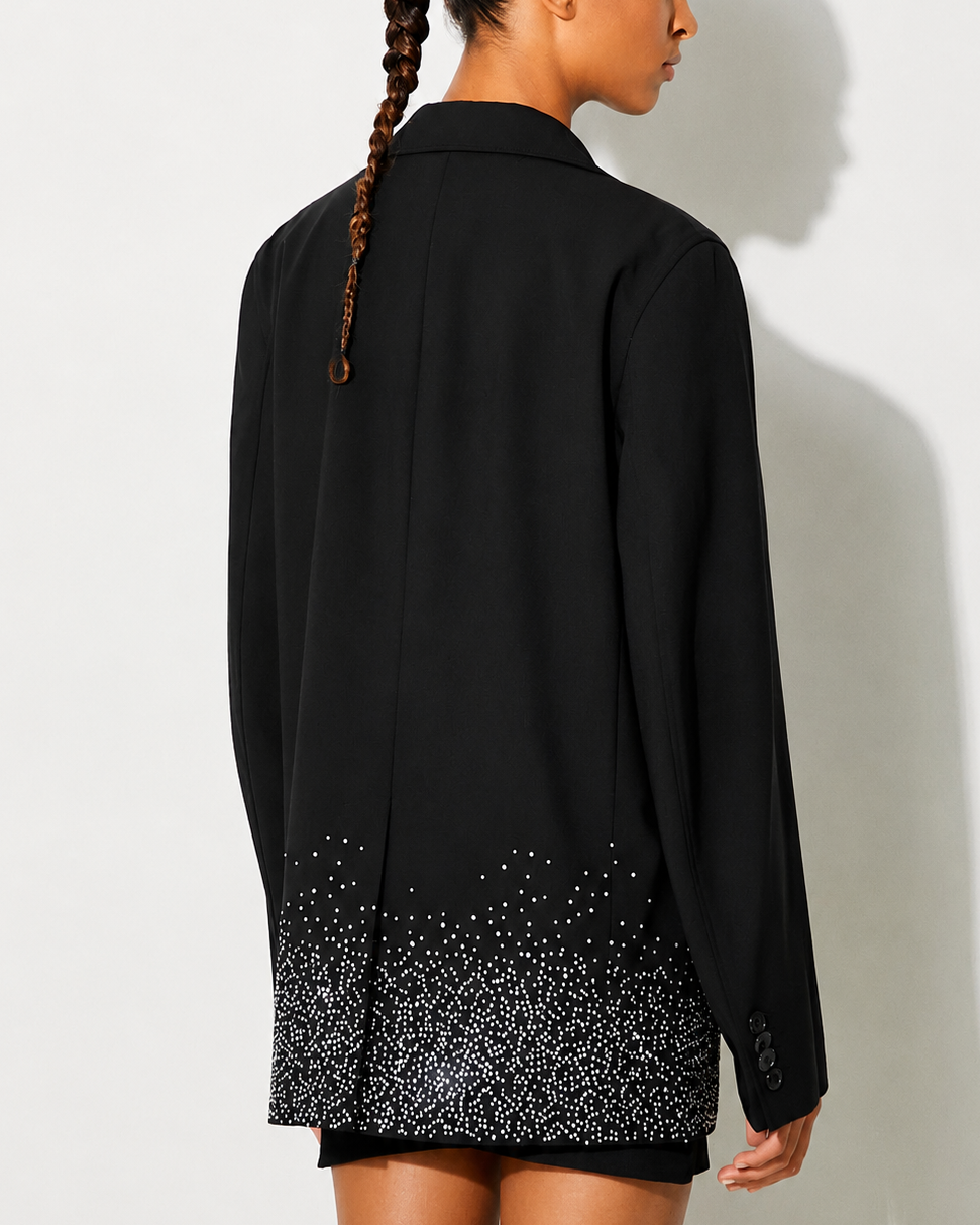 Crystal Dégradé Oversized Blazer