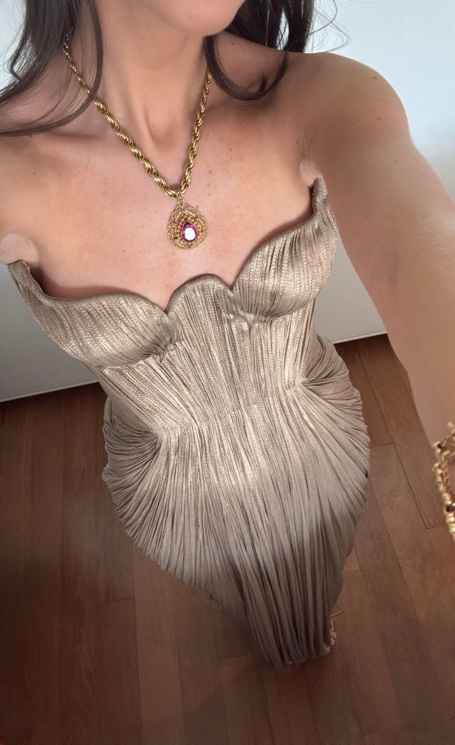 Jasleen Dress Gold