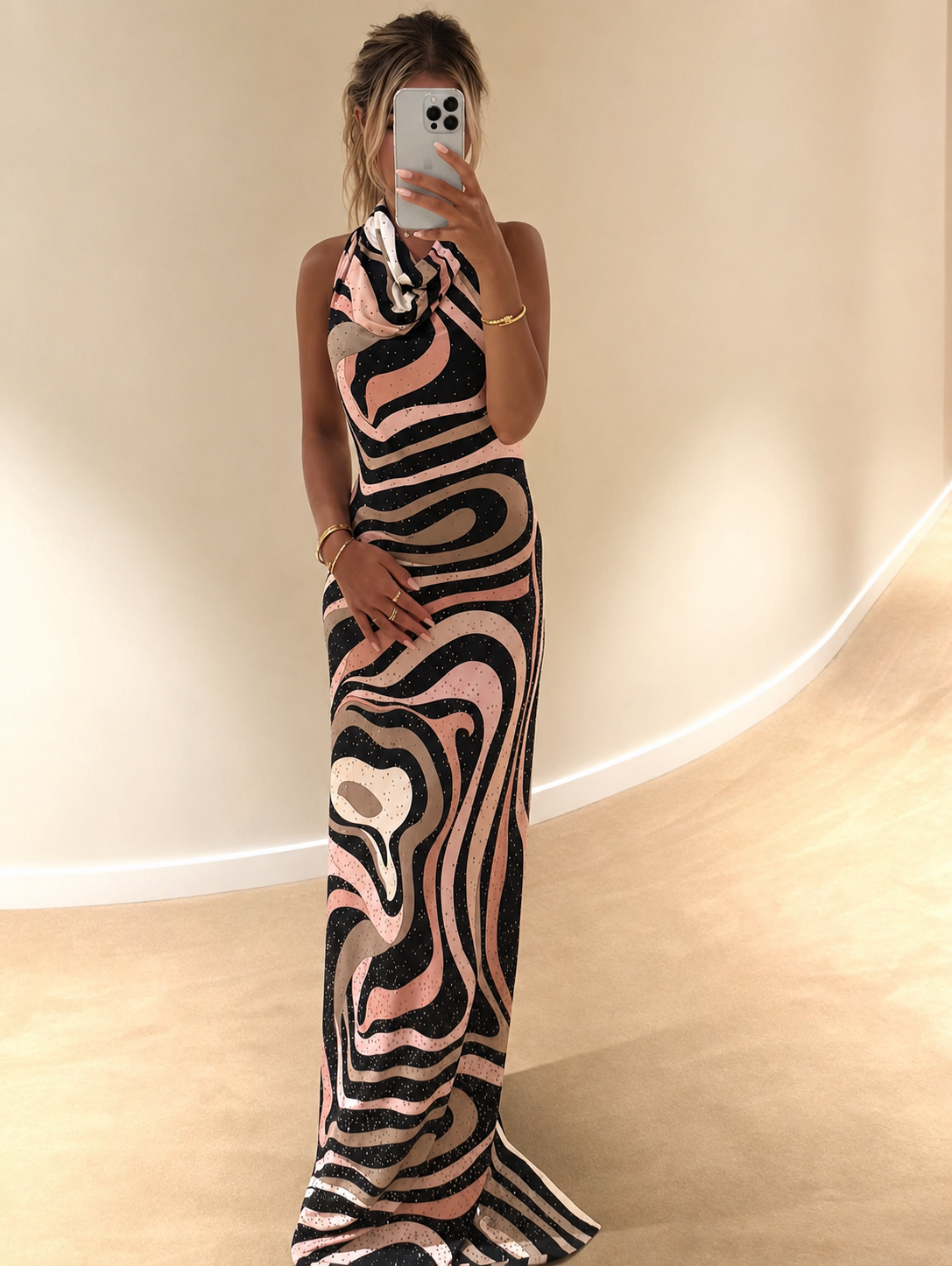 Marmo Crystal-Embellished Dress