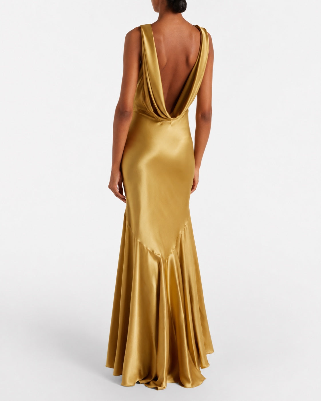 Silk Mermaid Gown Gold