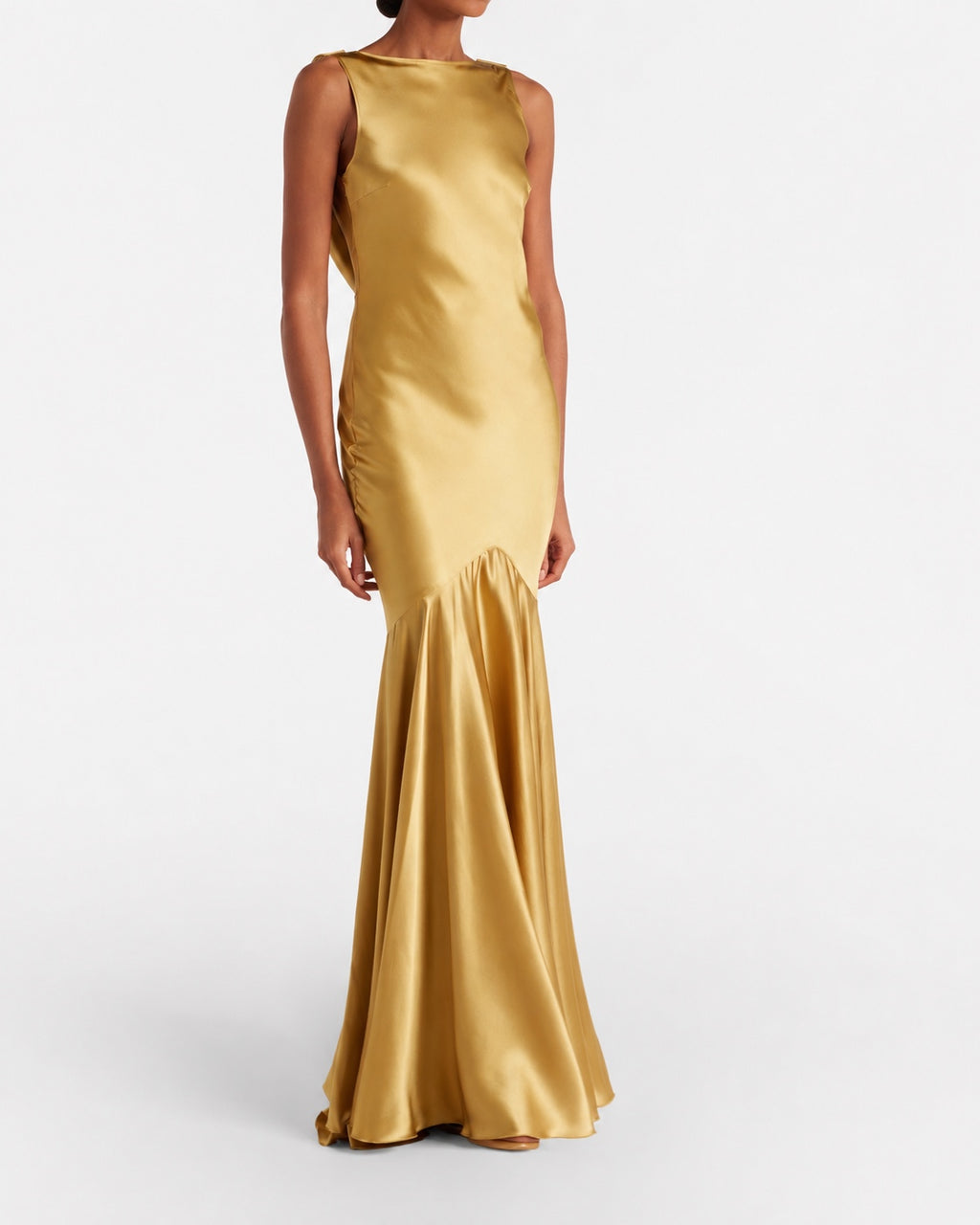 Silk Mermaid Gown Gold