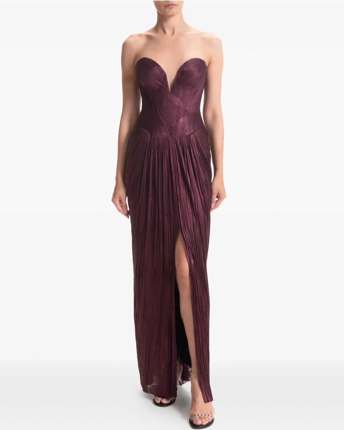 Noor Dress Burgundy
