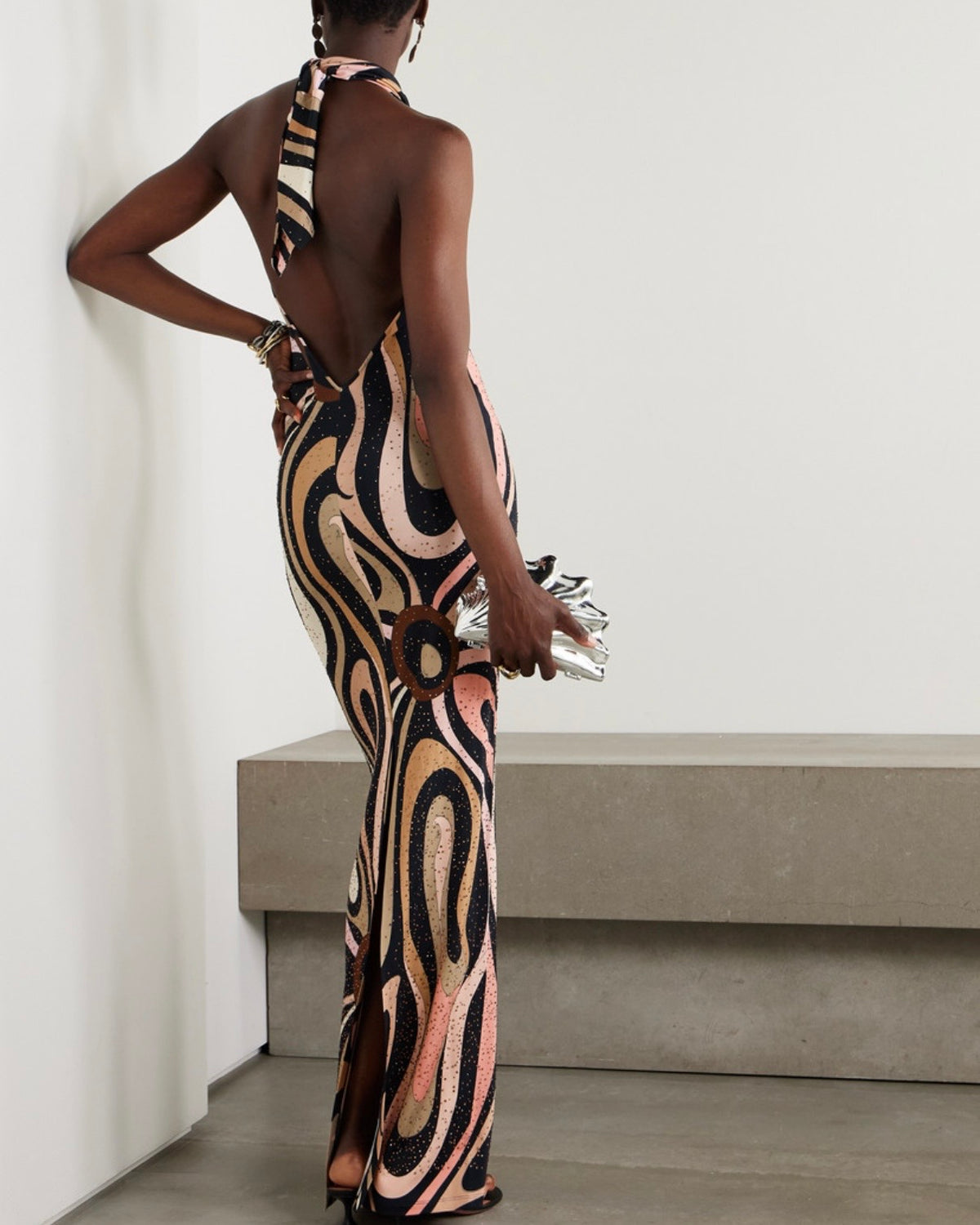 Marmo Crystal-Embellished Dress