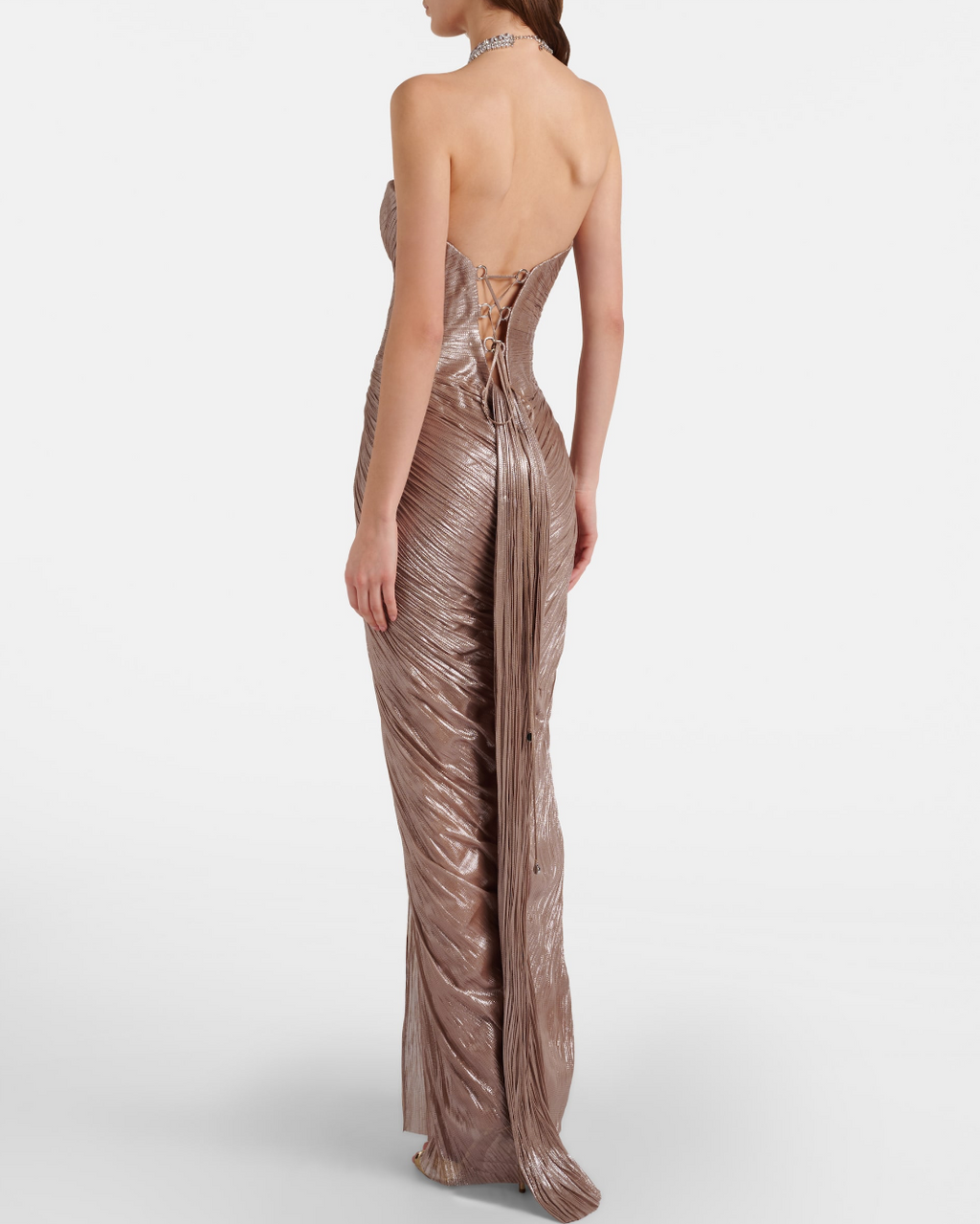 Alessandra Dress Champagne Gold