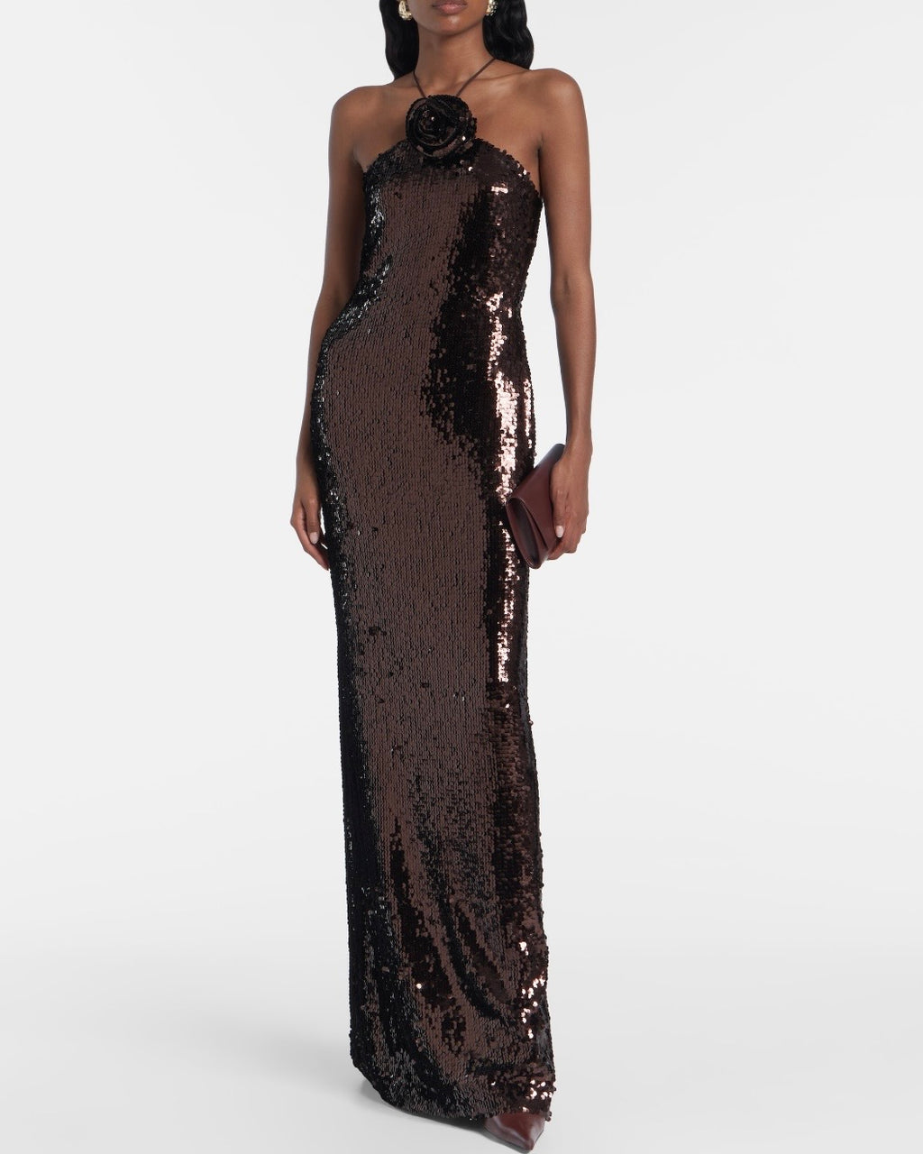 Floral-appliqué Dress