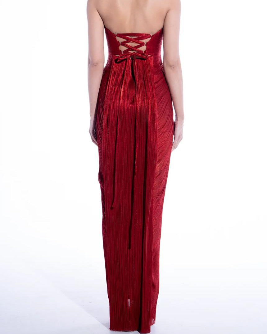 Jasleen Dress Red