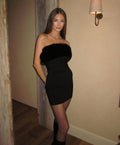 Faux Fur Dress