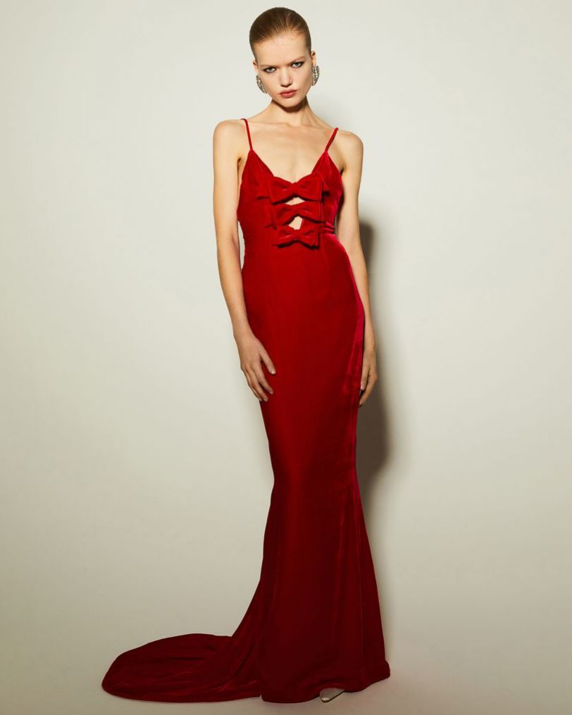 Red Velvet Dress