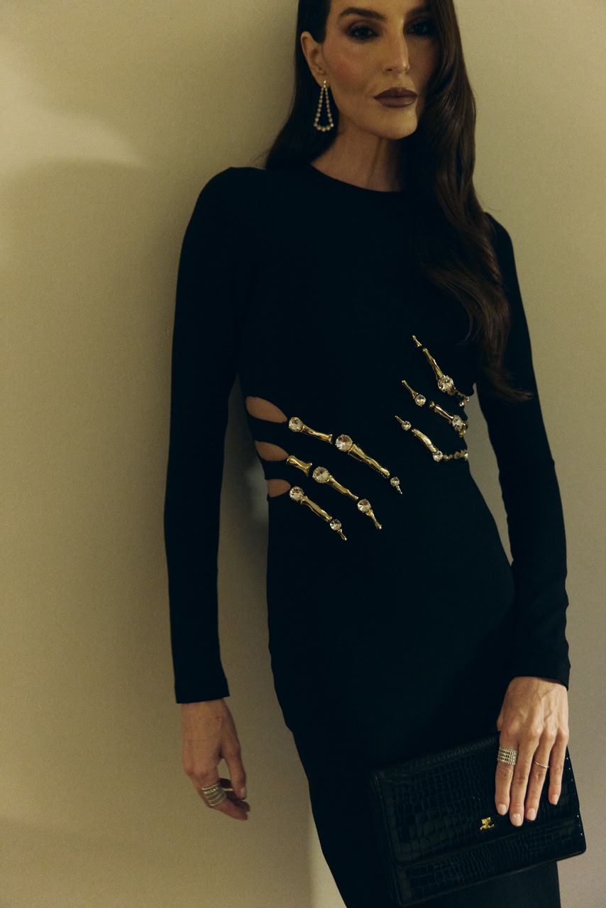 Crystal Cutout Dress