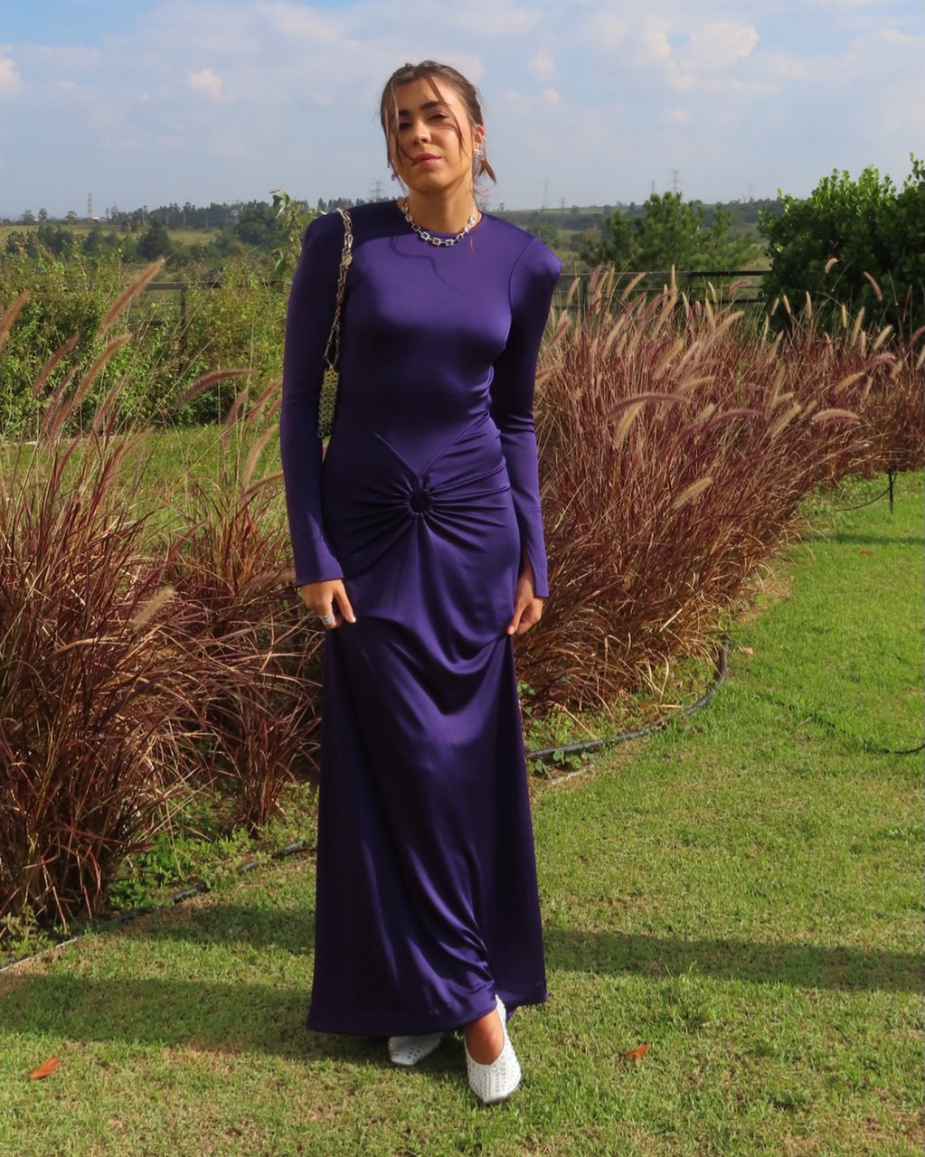 Gathered Waist Gown
