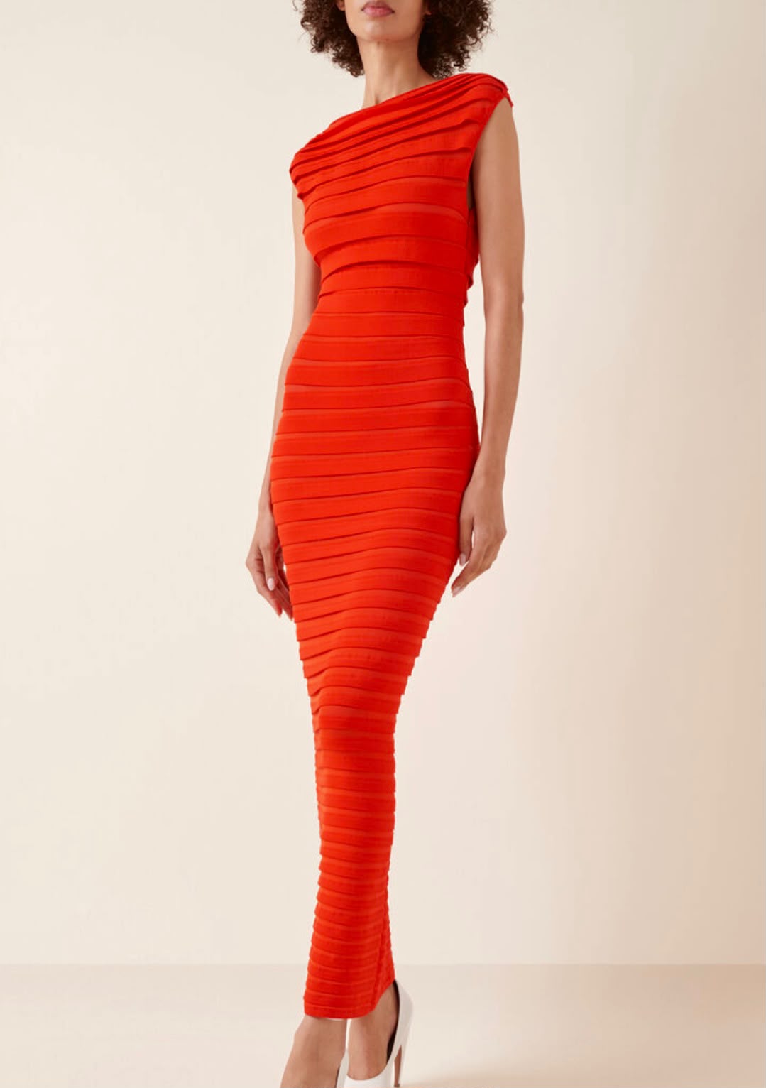 Horizontal Ribbed Knit Dress