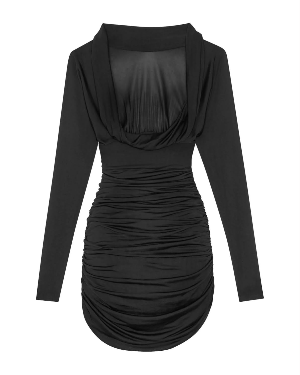 Noire Draped Dress