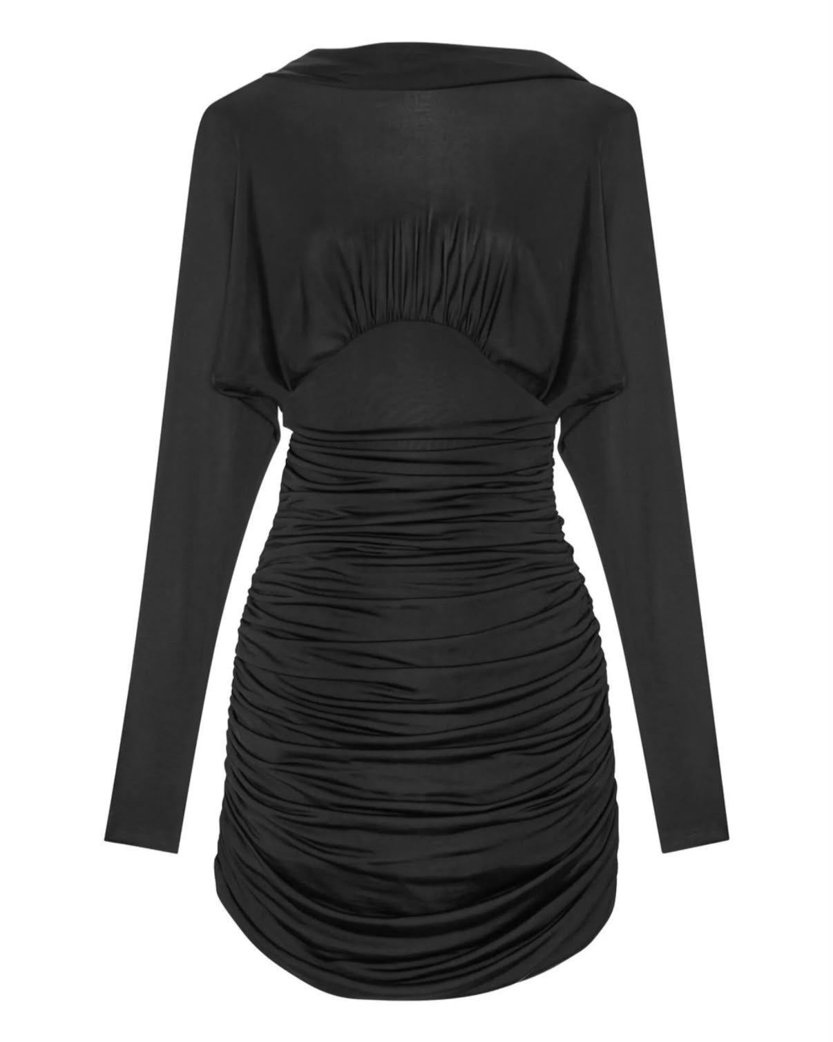 Noire Draped Dress