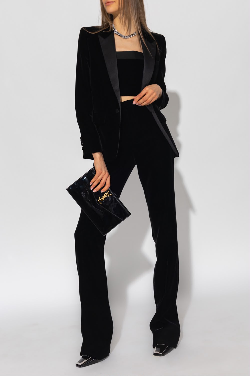 Velvet Tailored Blazer