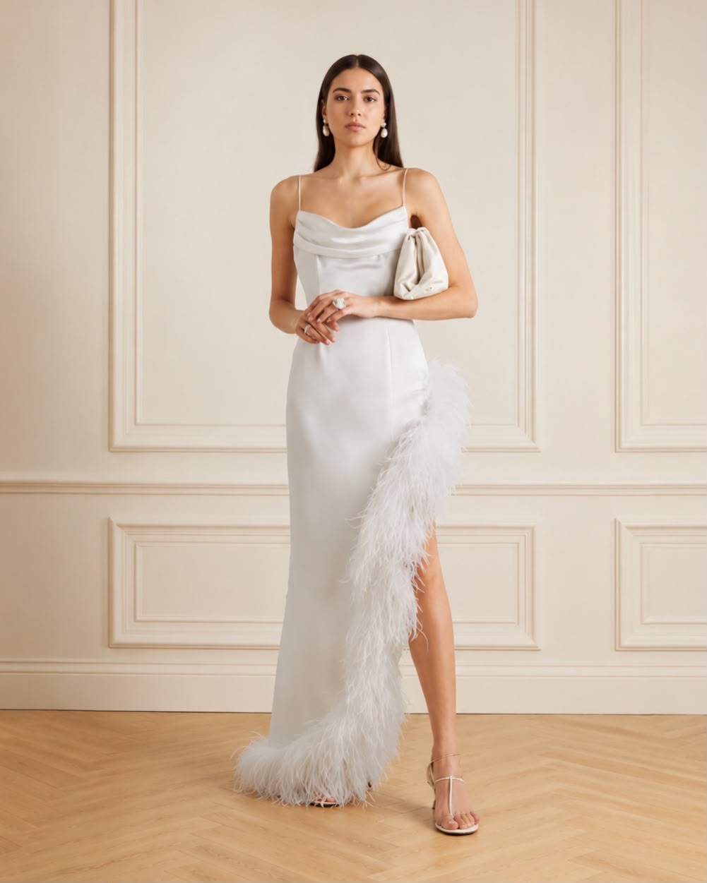 Ivory Plume Dress