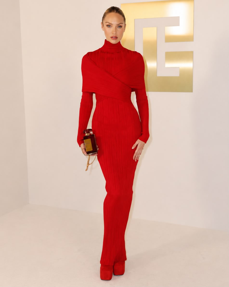 Éclat Rouge Dress