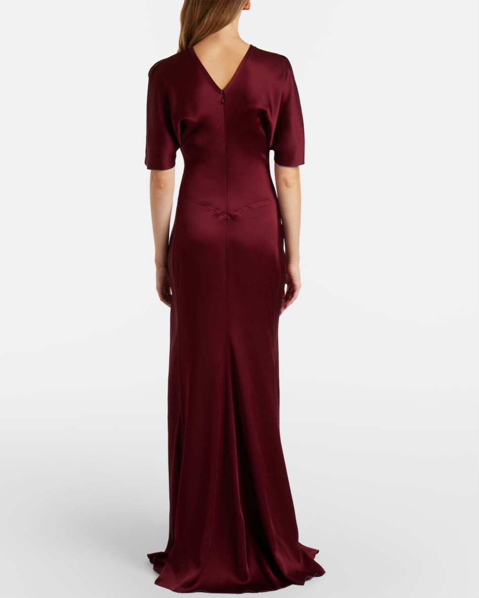 Isabella Dress Burgundy