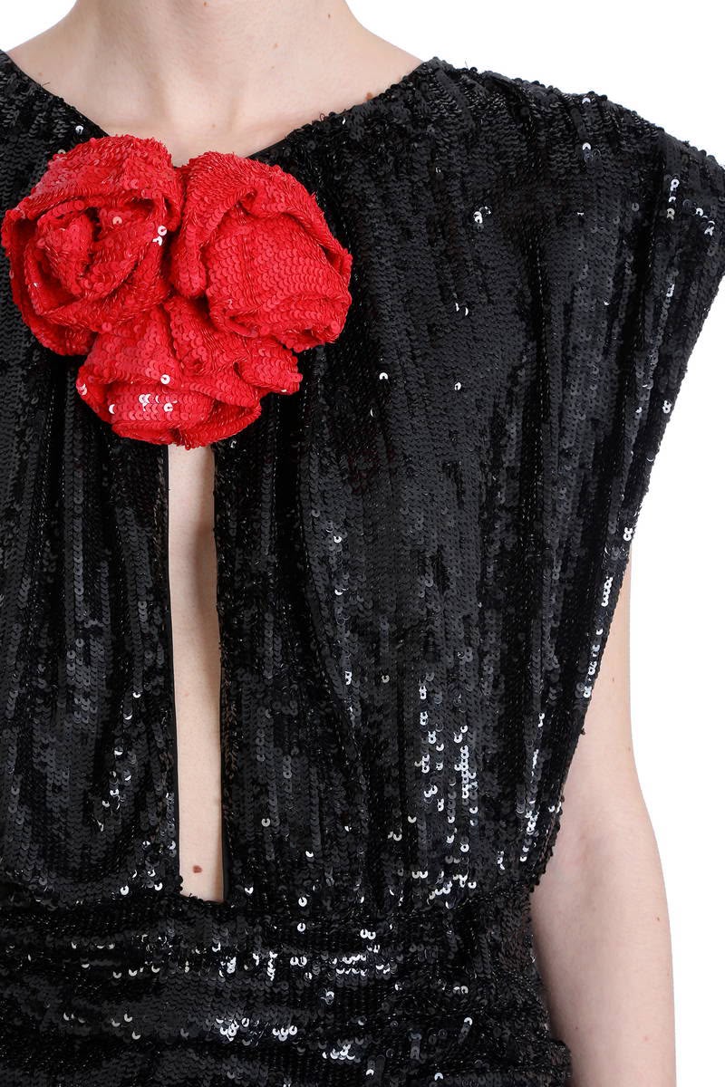 Rosette Noir Dress