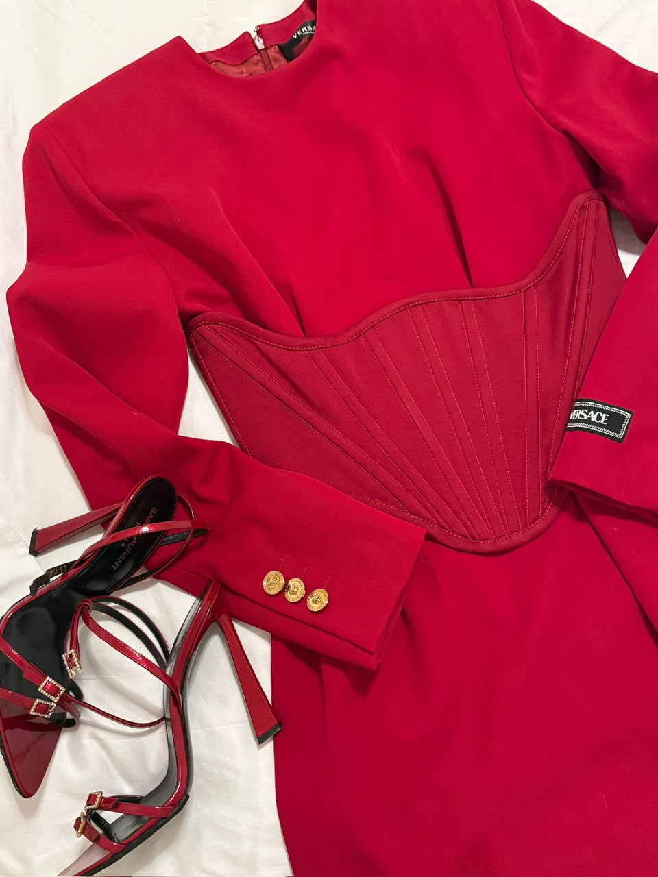 Crimson Corset Dress