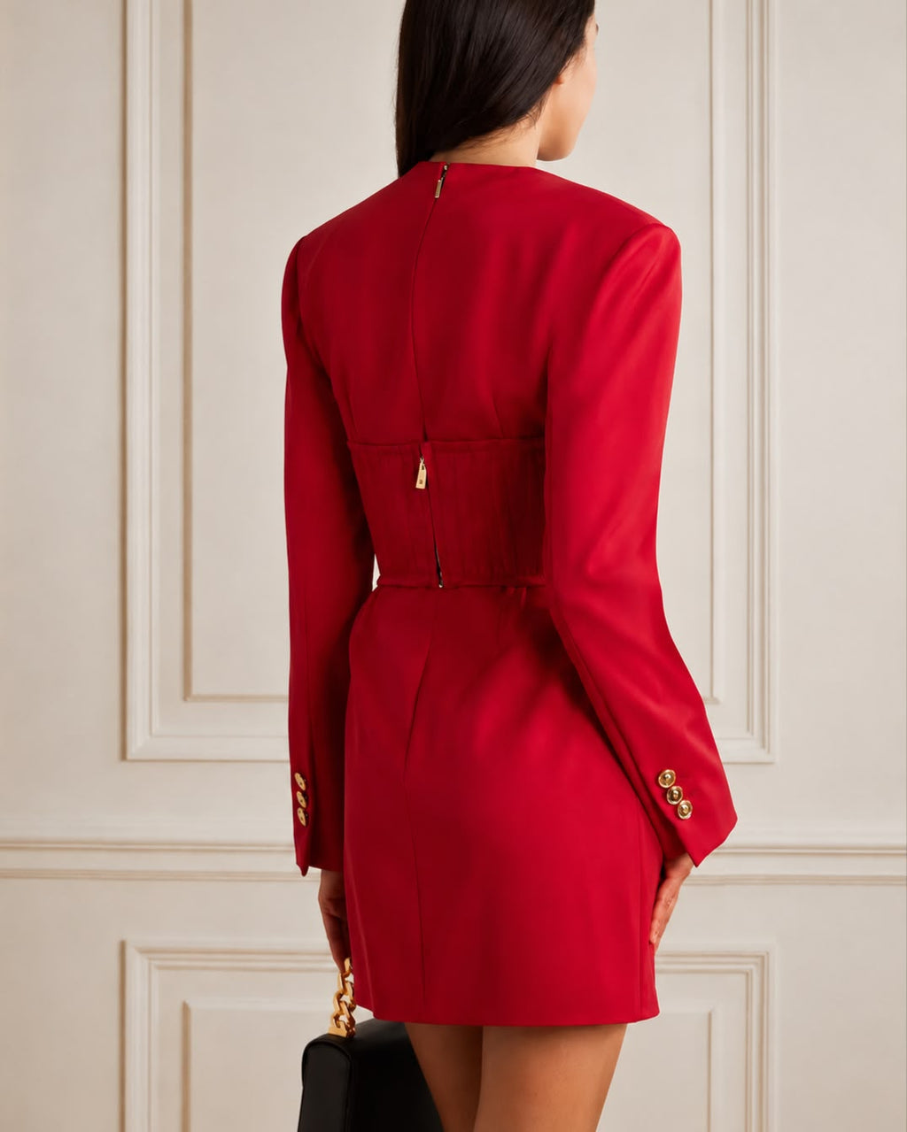 Crimson Corset Dress