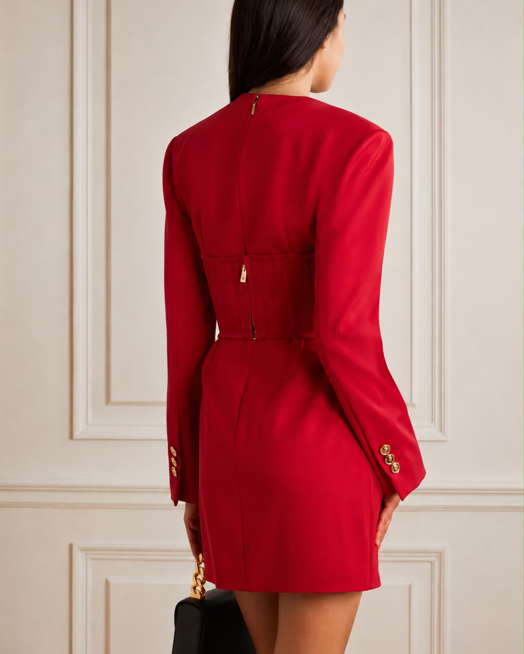 Crimson Corset Dress