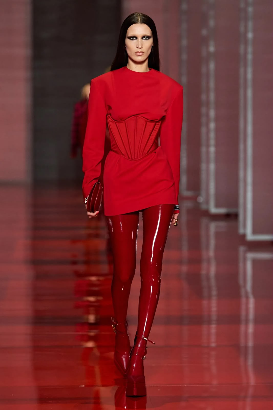 Crimson Corset Dress