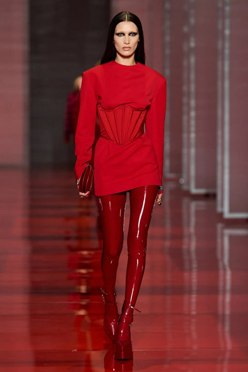 Crimson Corset Dress