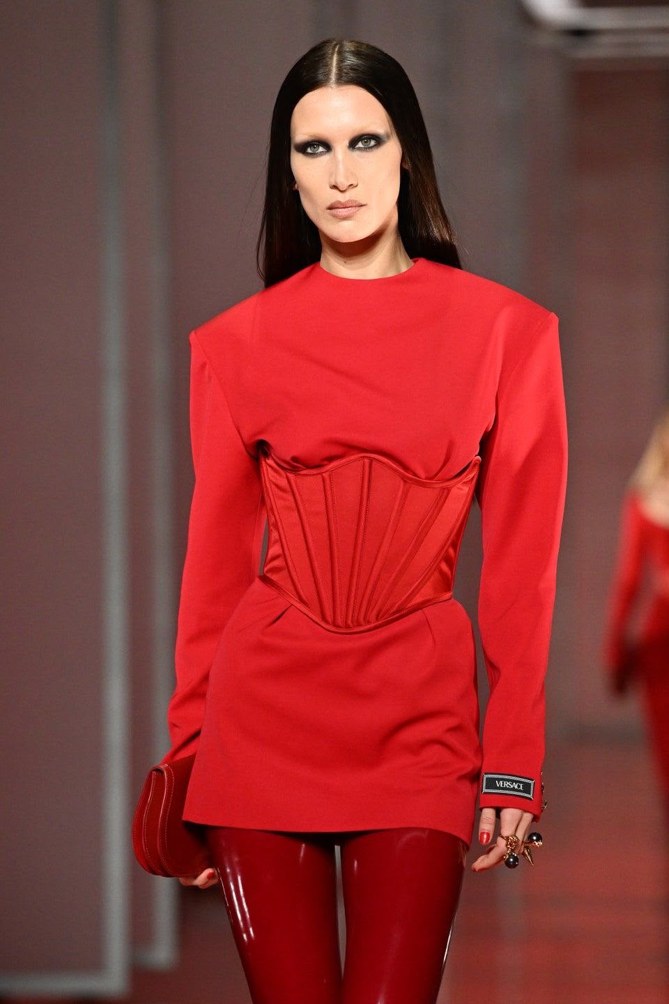 Crimson Corset Dress