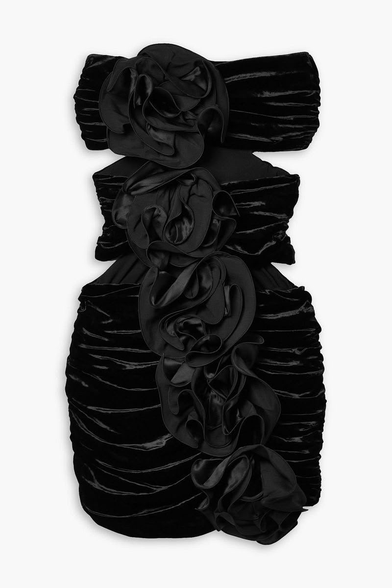 Floral Ruched Mini Dress