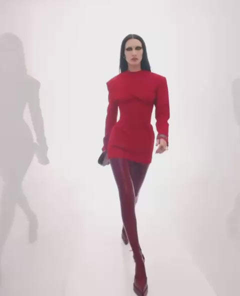 Crimson Corset Dress